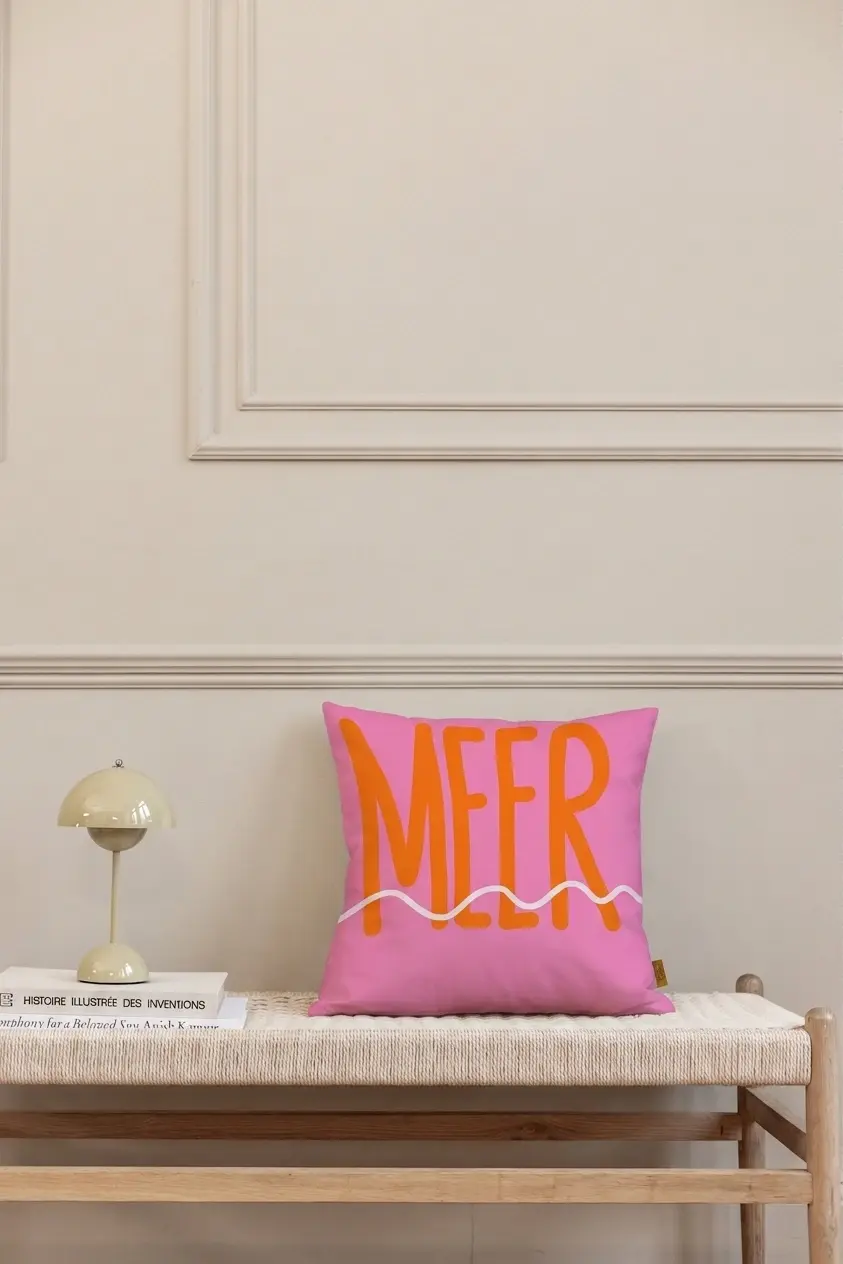 Kissen Meer Pink von Ute Arnold