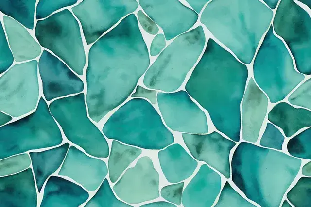 Sea Glass emerald green