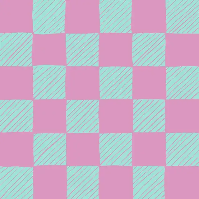 Karomuster pink mint