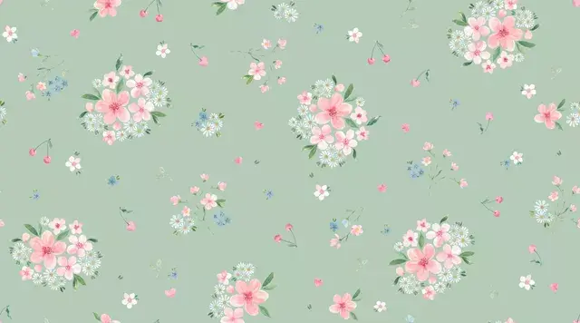 Kirsch Blüten Traum grün