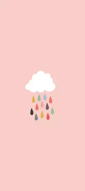 Bunter Regen Pink