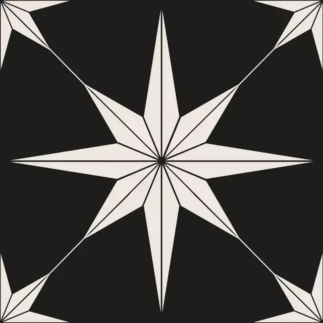 Boho Paper Stars black