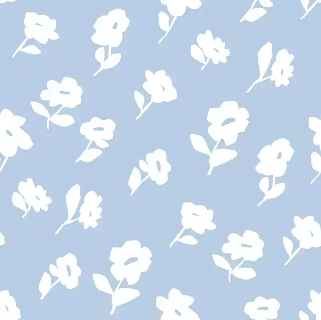 Kleine Blumen Hellblau