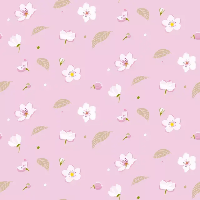 Kirschblüten Muster rosa