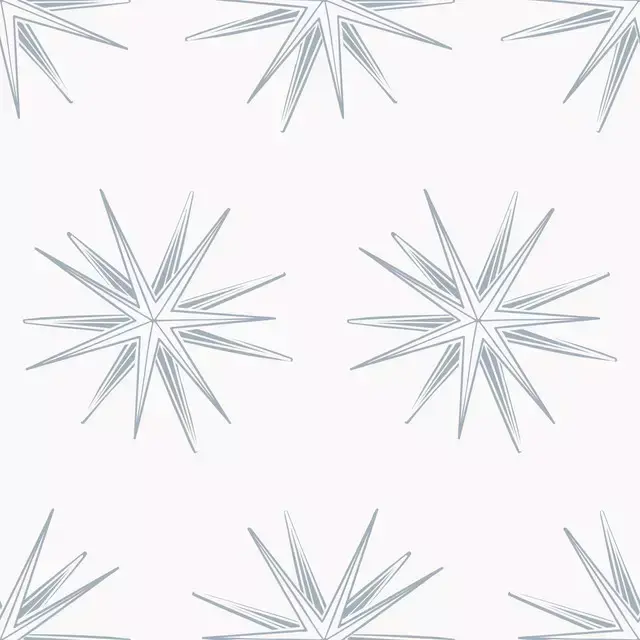 Papierstern Blau auf Beige
