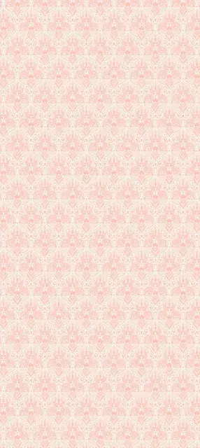 Folk Easter Bunny Tonal Rosa