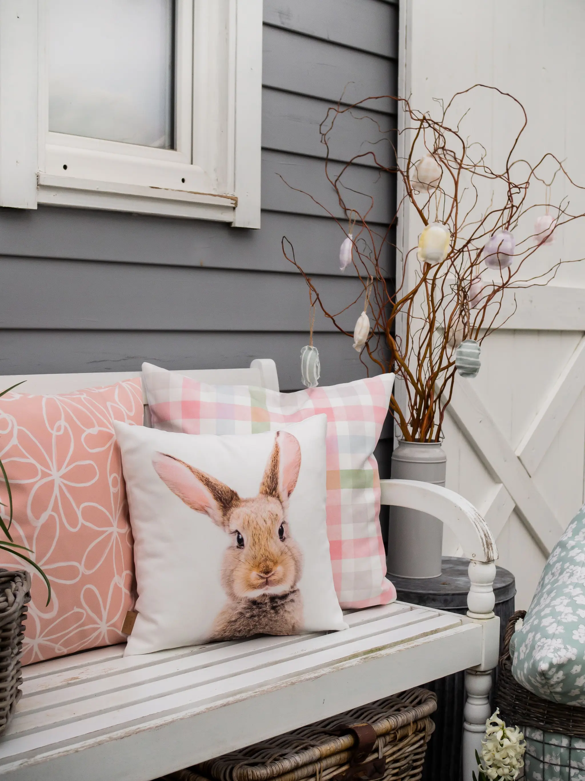 Ostern Outdoor Kissen rosa