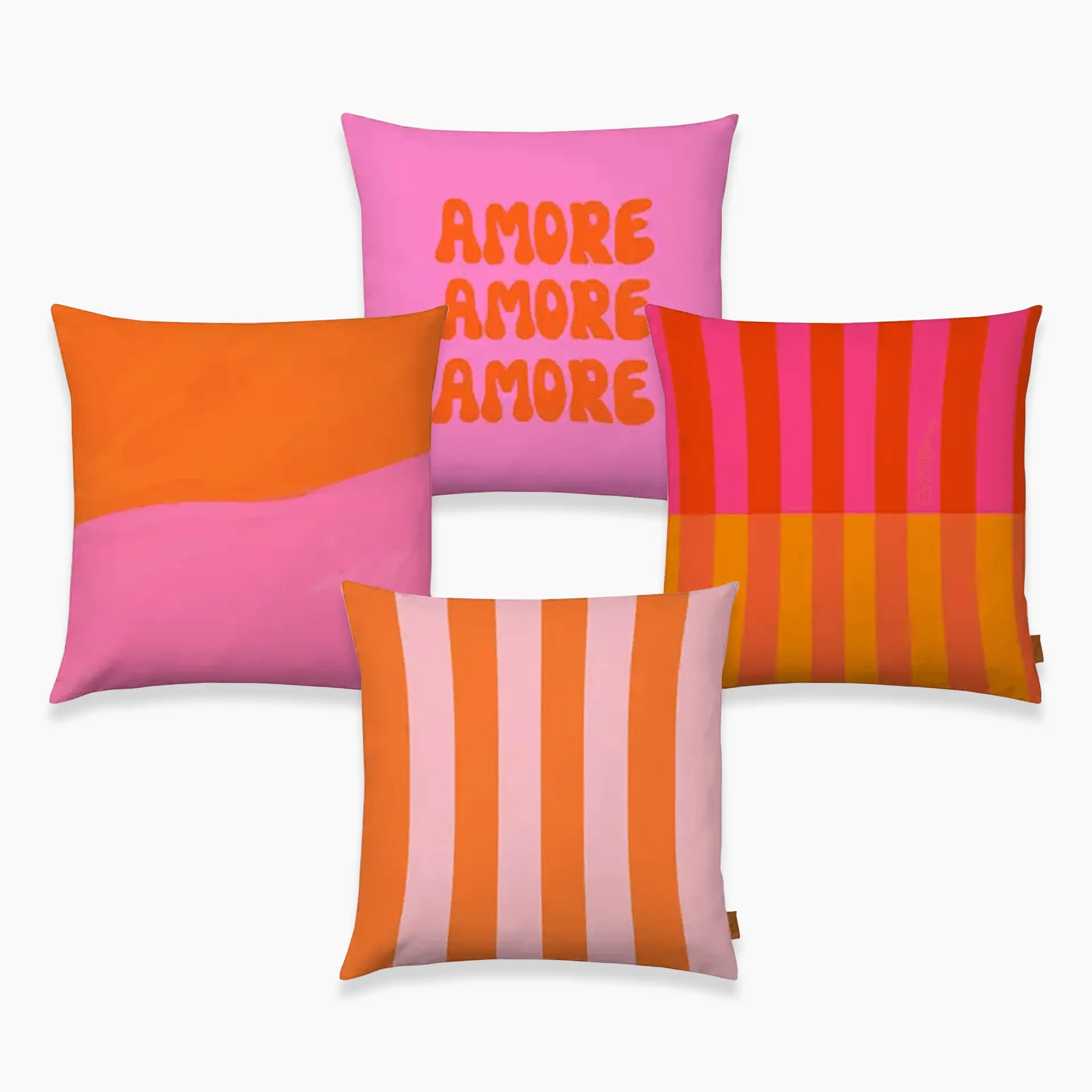 Bundle Blockstreifen rosa orange