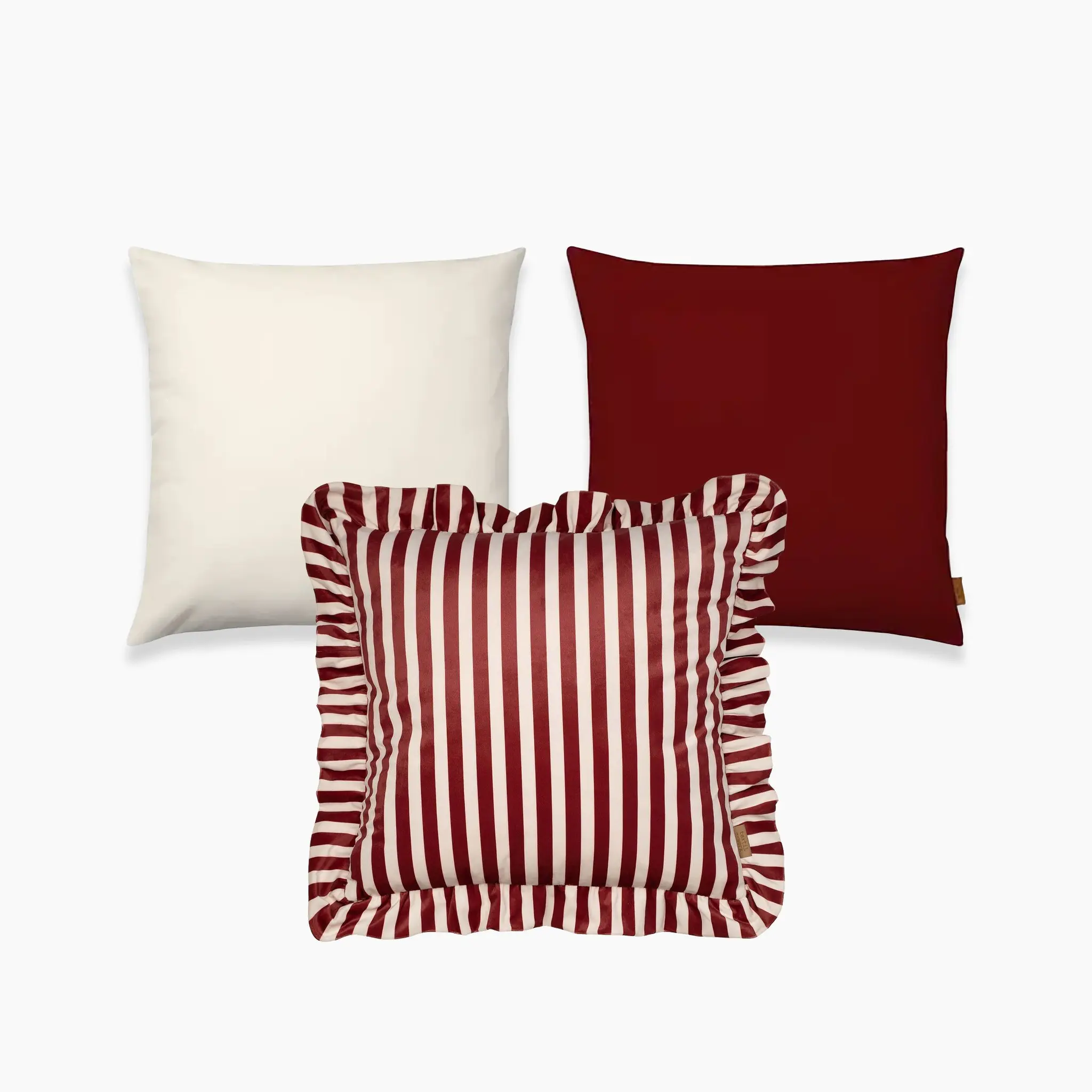 Bundle Streifen rot beige schlicht 07