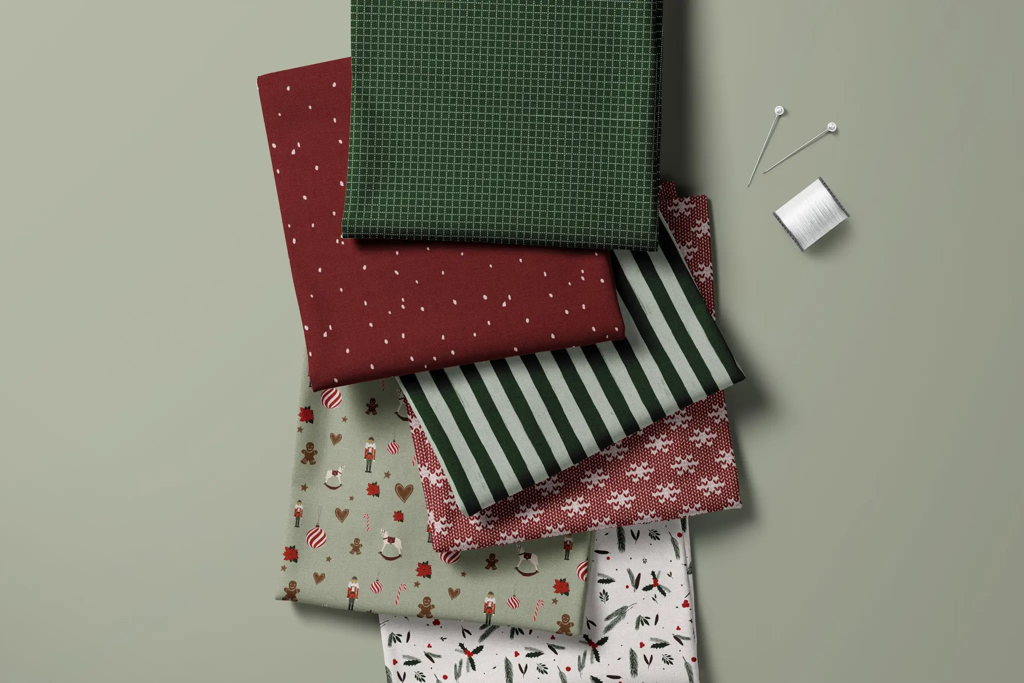 Weihnachtliche Meterware