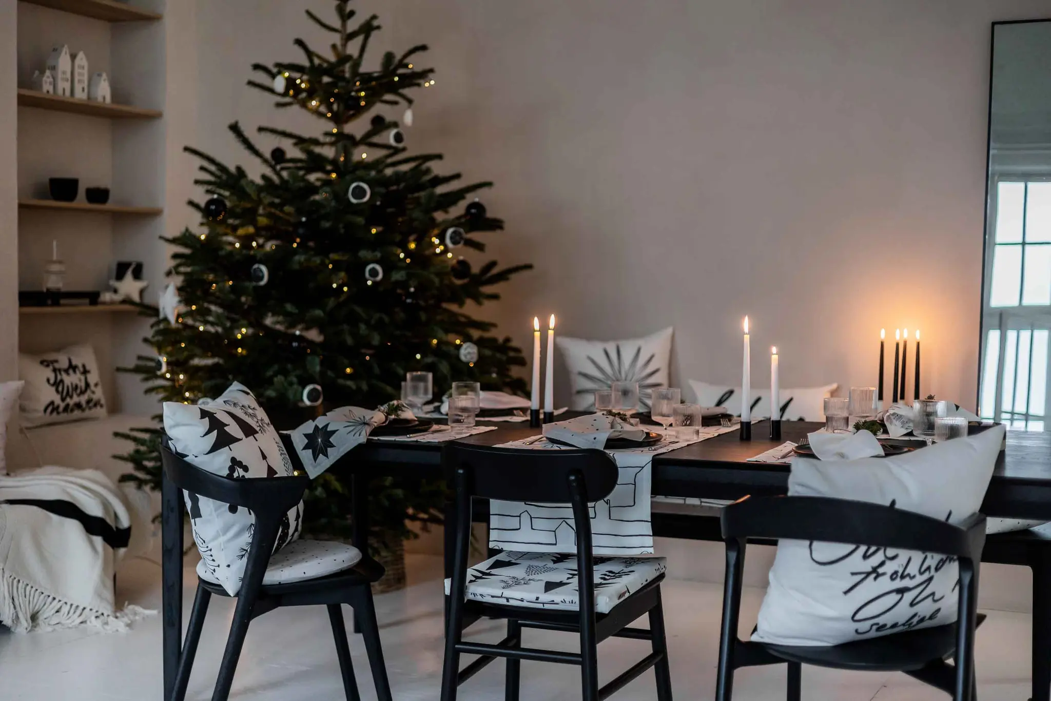 Black and White Christmas