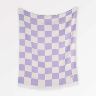 Kuscheldecke Checks Lavendel 