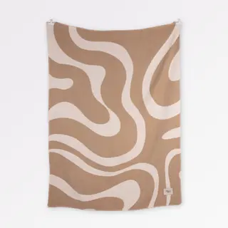 Kuscheldecke Swirl Beige