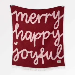 Kuscheldecke Merry Happy Joyful