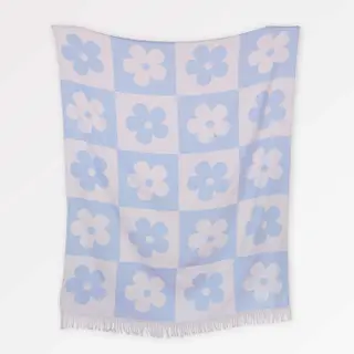 Kuscheldecke Flower Checks