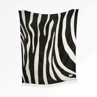 Kuscheldecke Zebra Print