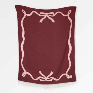 Kuscheldecke Schleifenrand