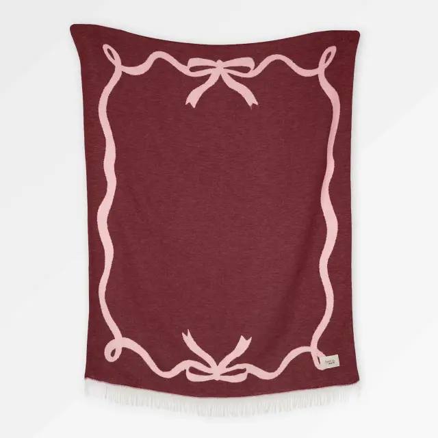 Kuscheldecke Schleifenrand