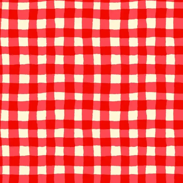 Kissen Italian Red Gingham Pattern