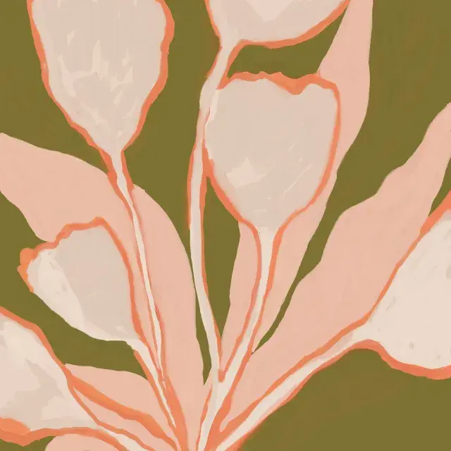 Kissen Abstract Tulips