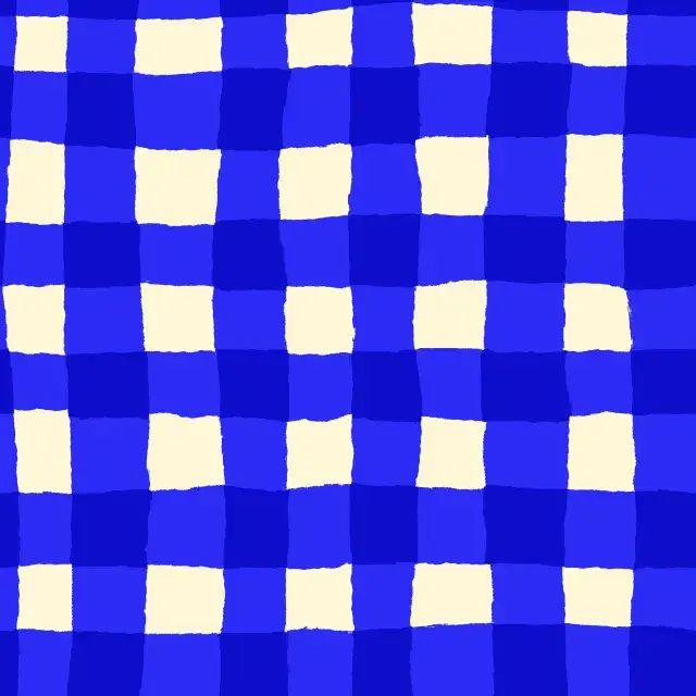 Servietten Italian Blue Gingham Pattern