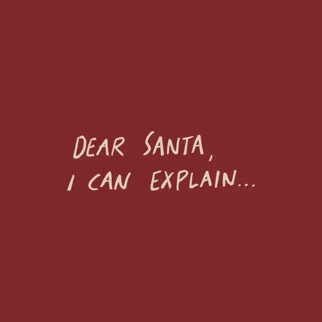 Kissen Dear Santa, I Can Explain...