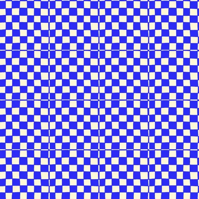 Kissen Blue checkered pattern
