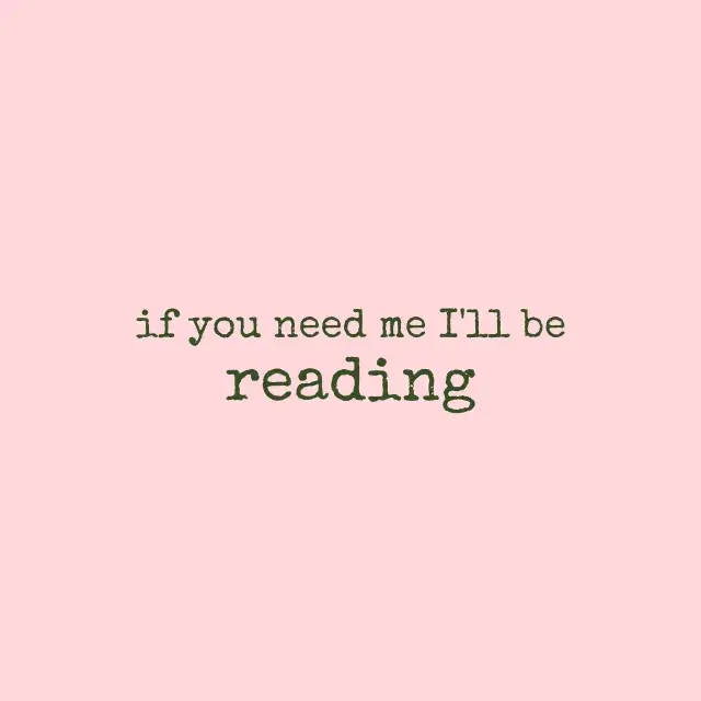 Kissen If You Need Me I'll Be Reading