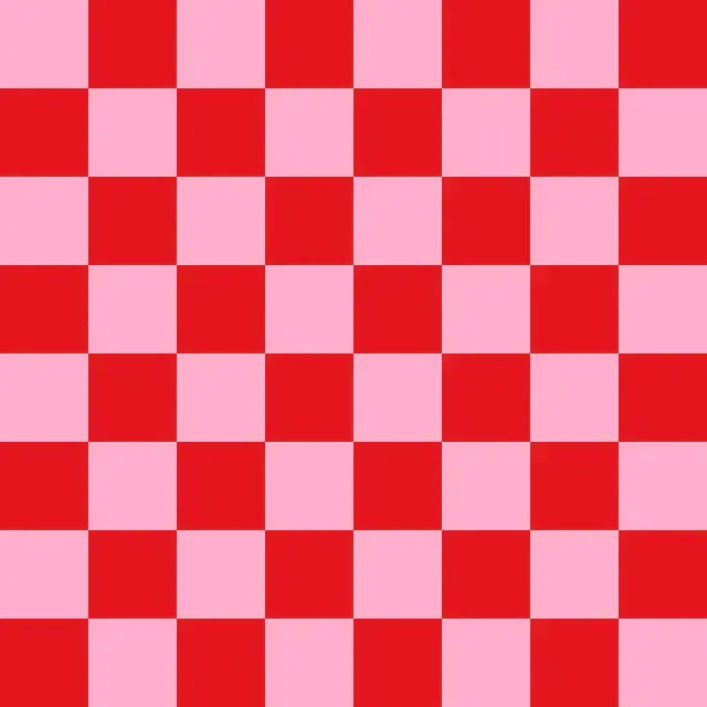 Kissen Winter Checks rot rosa