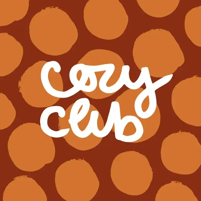 Kissen Cozy Club Schriftzug