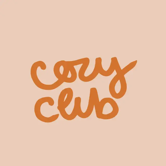 Kissen Cozy Club Typografie