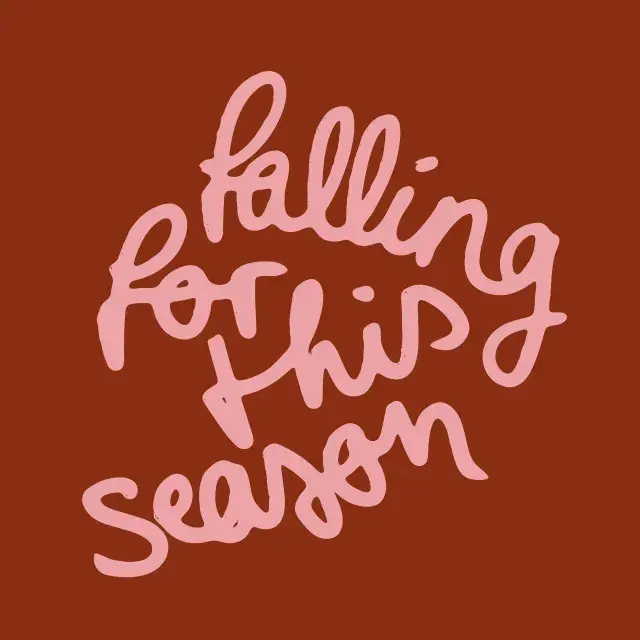 Kissen Falling for this Season Spruch