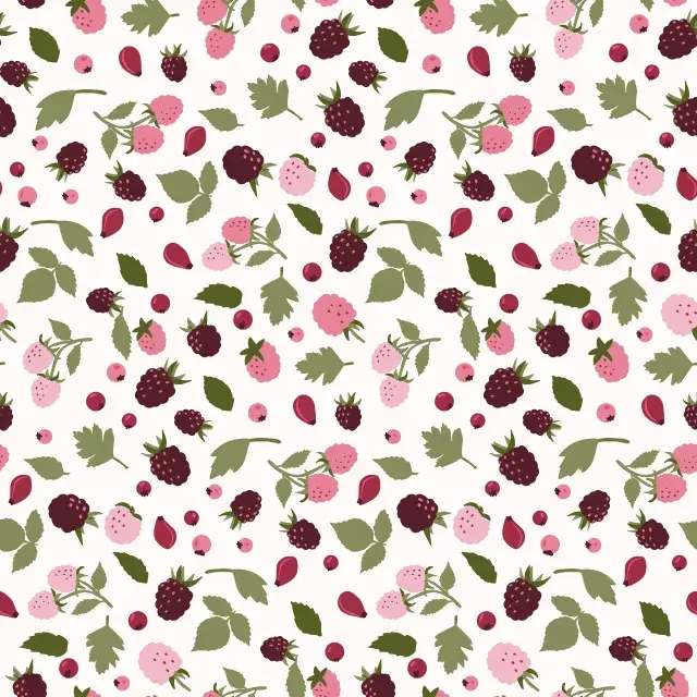 Kissen Autumn Berries Beerenmuster