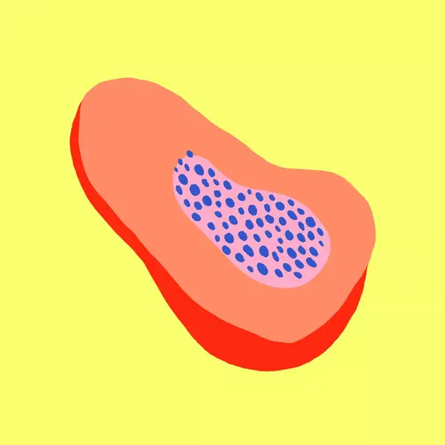 Kissen Papaya yellow