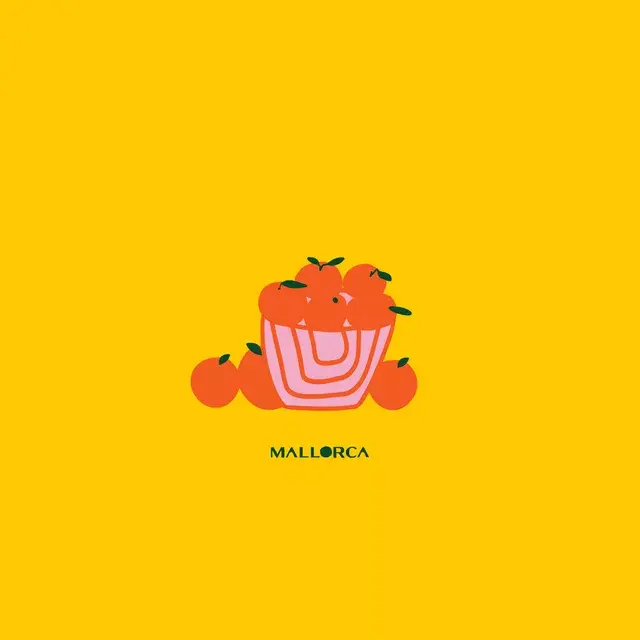 Kissen Orangen von Mallorca