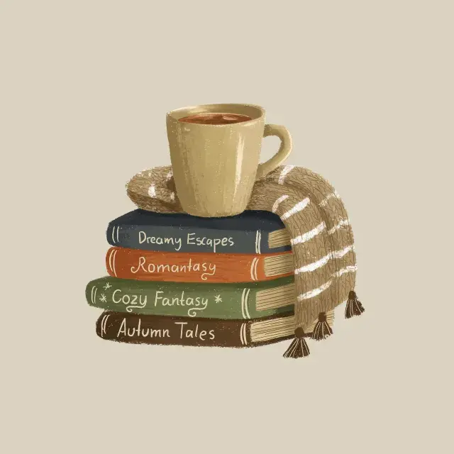 Kissen Bücher Schal Tasse
