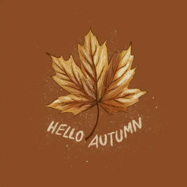 Kissen Hello Autumn Ahornblatt