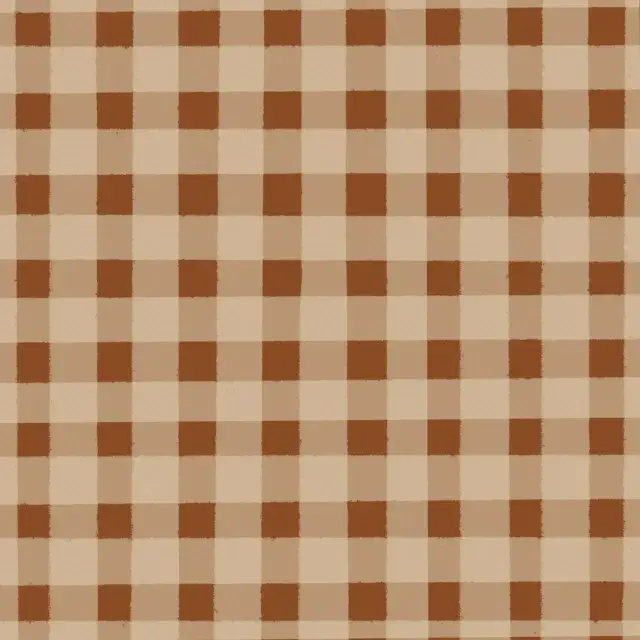 Kissen Karomuster braun