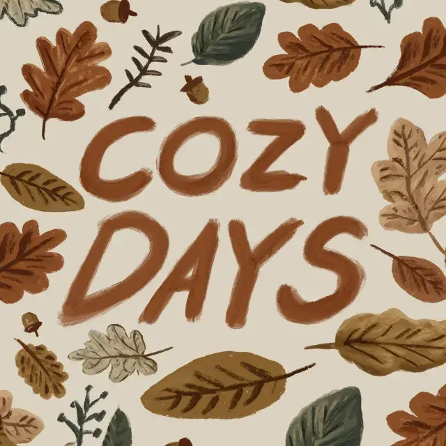 Kissen Cozy Days Blätter