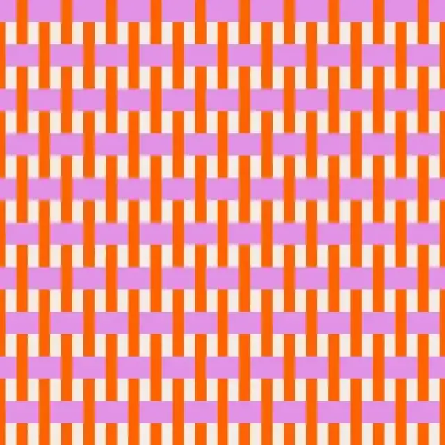 Kissen Webmuster Pink Orange