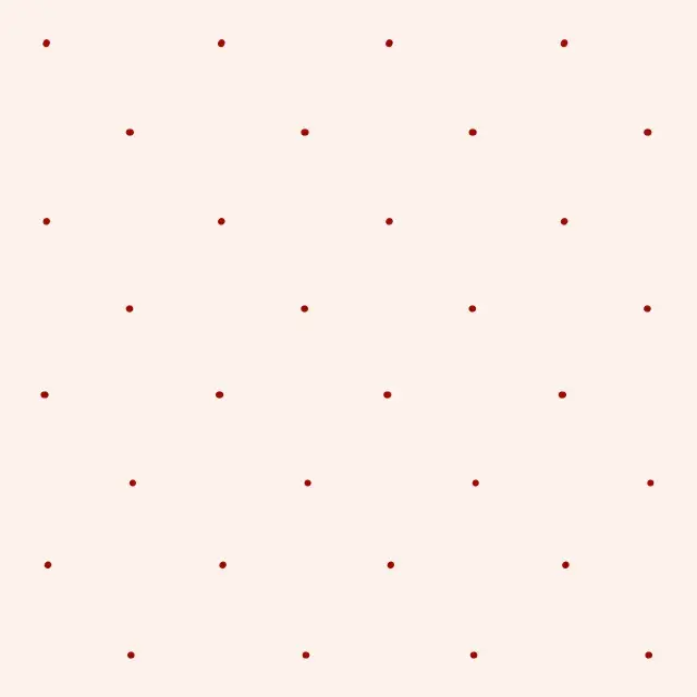 Kissen Mini Dots Beige Rot