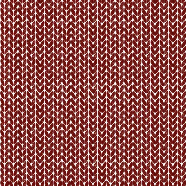 Kissen Strickmuster Optik Rot