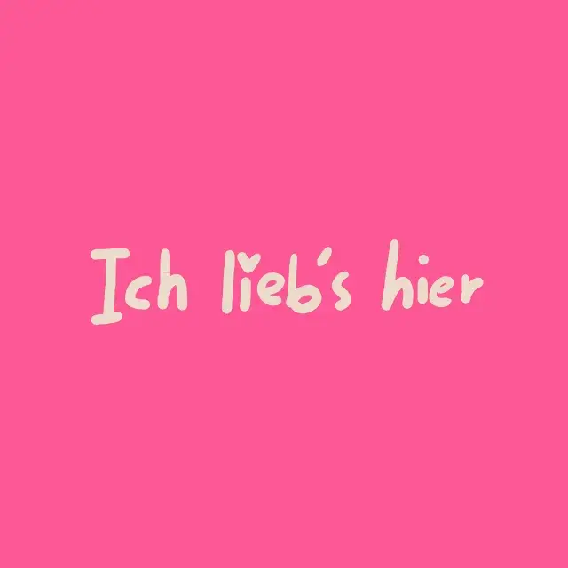 Kissen Liebs hier pink