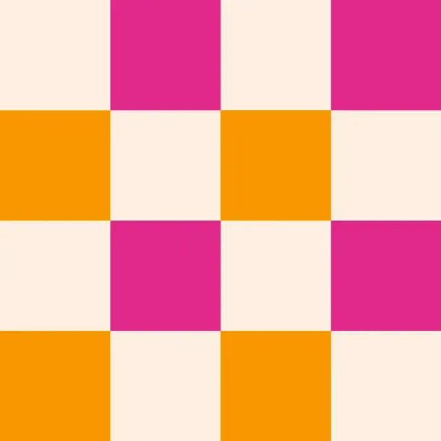 Kissen Color Checks Pink Orange