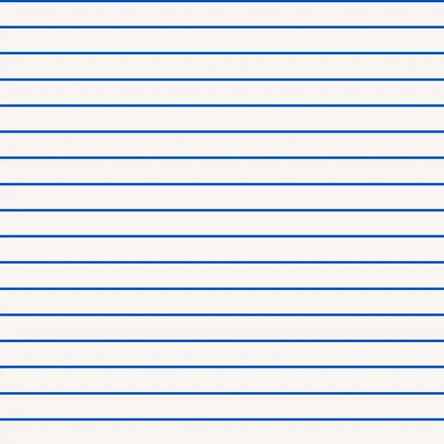 Kissen Hand Drawn Lines Blau