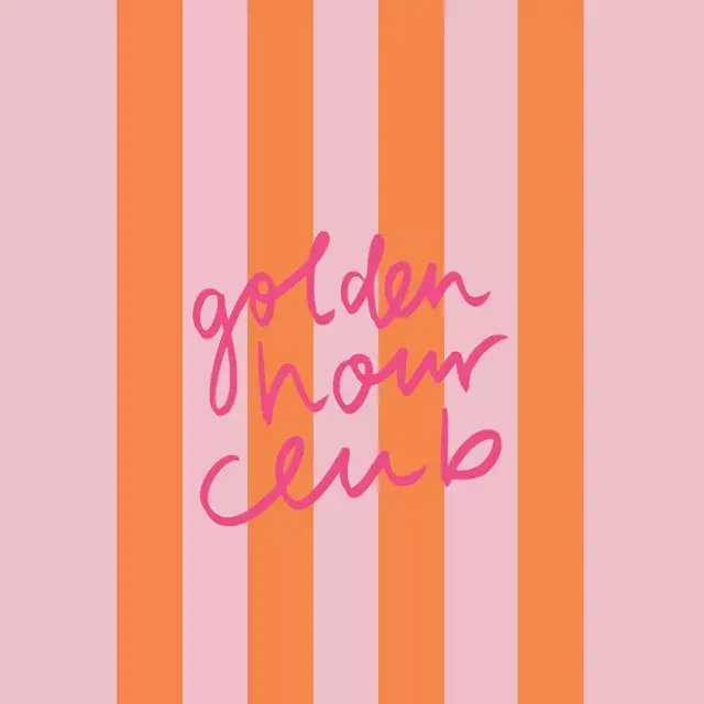 Kissen Golden Hour Club pink