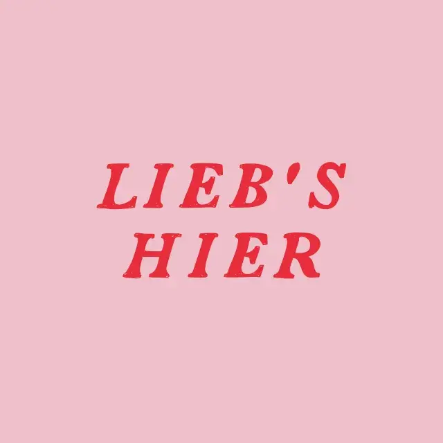 Kissen Liebs Hier
