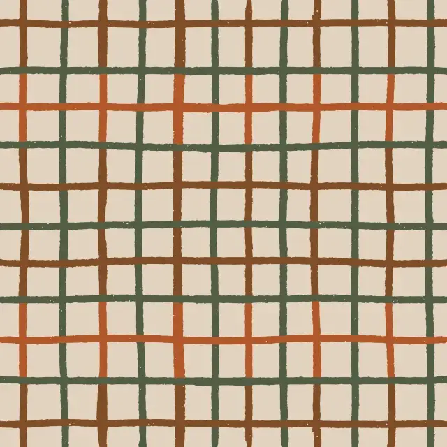 Kissen Tattersall Herbst Karo beige