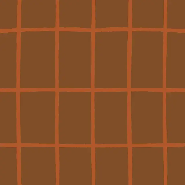 Kissen hohes Herbst Karo braun