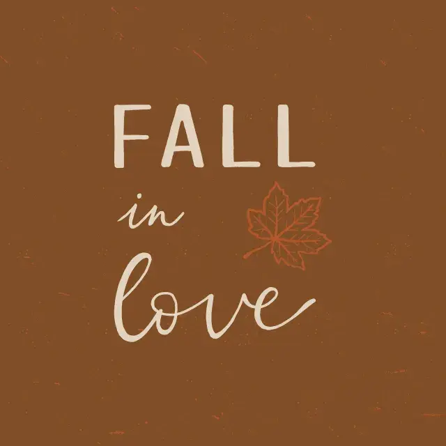 Kissen Fall in love